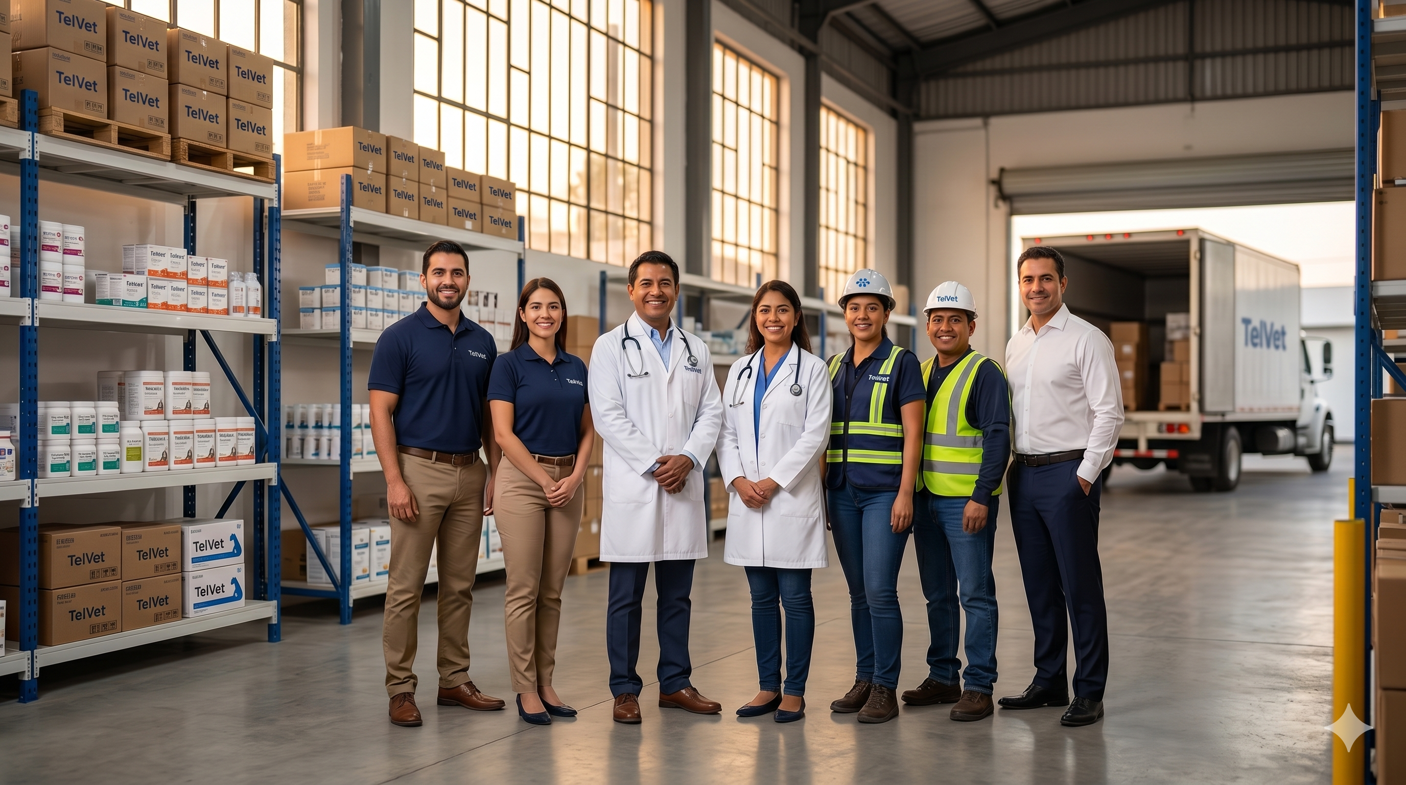 Equipo TelVet — Distribuidora veterinaria en almacén de Yucatán y Chiapas